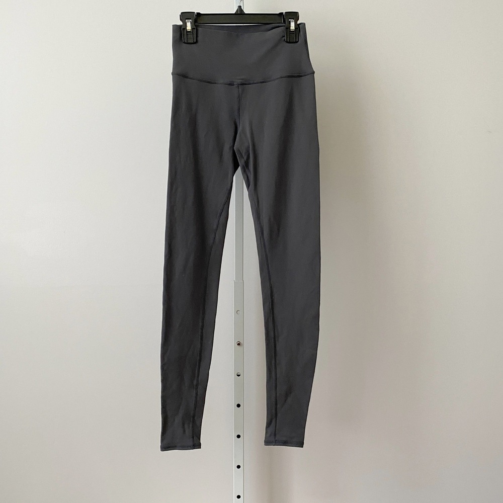Alo Yoga XS Anthracite Gray High Waist Airbrush Leggings Full Length Yoga Pants